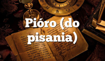 Pióro (do pisania)