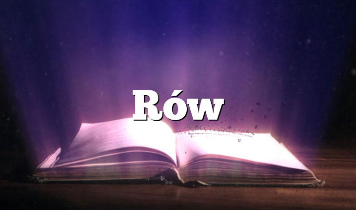 Rów