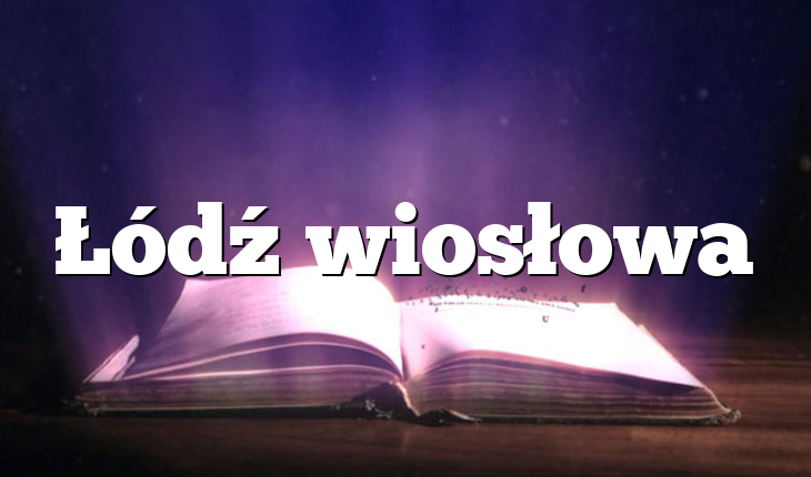 Łódź wiosłowa